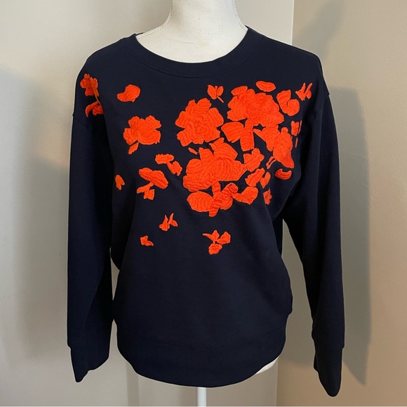 J Crew Embroidered Crewneck Sweatshirt - Picture 3 of 6
